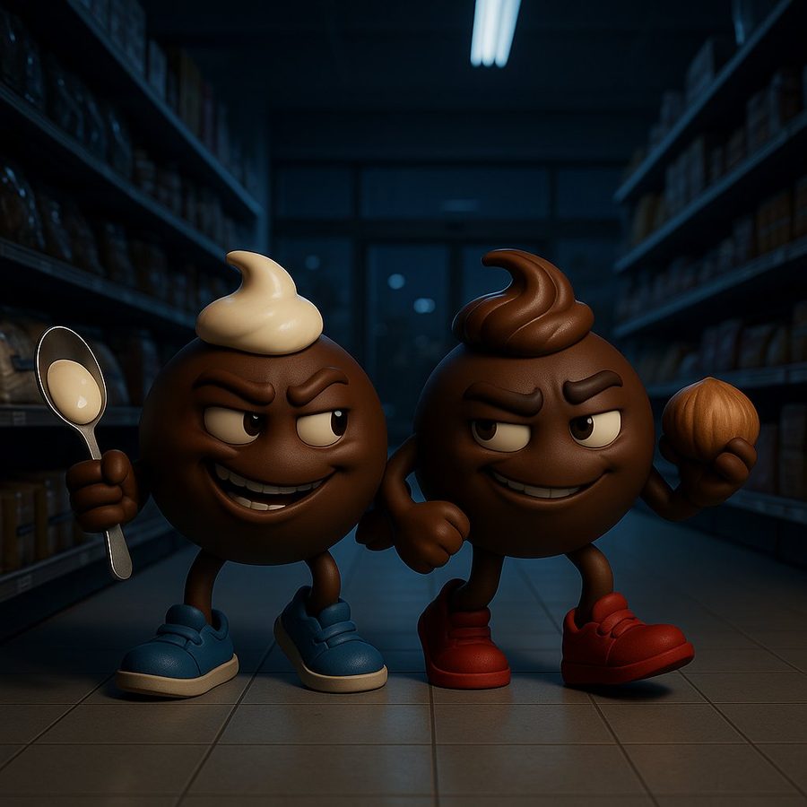 Whipz and Nux arriving at supermarket before dawn